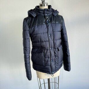 A.P.C. Rue Madame Paris Navy Puffer Coat